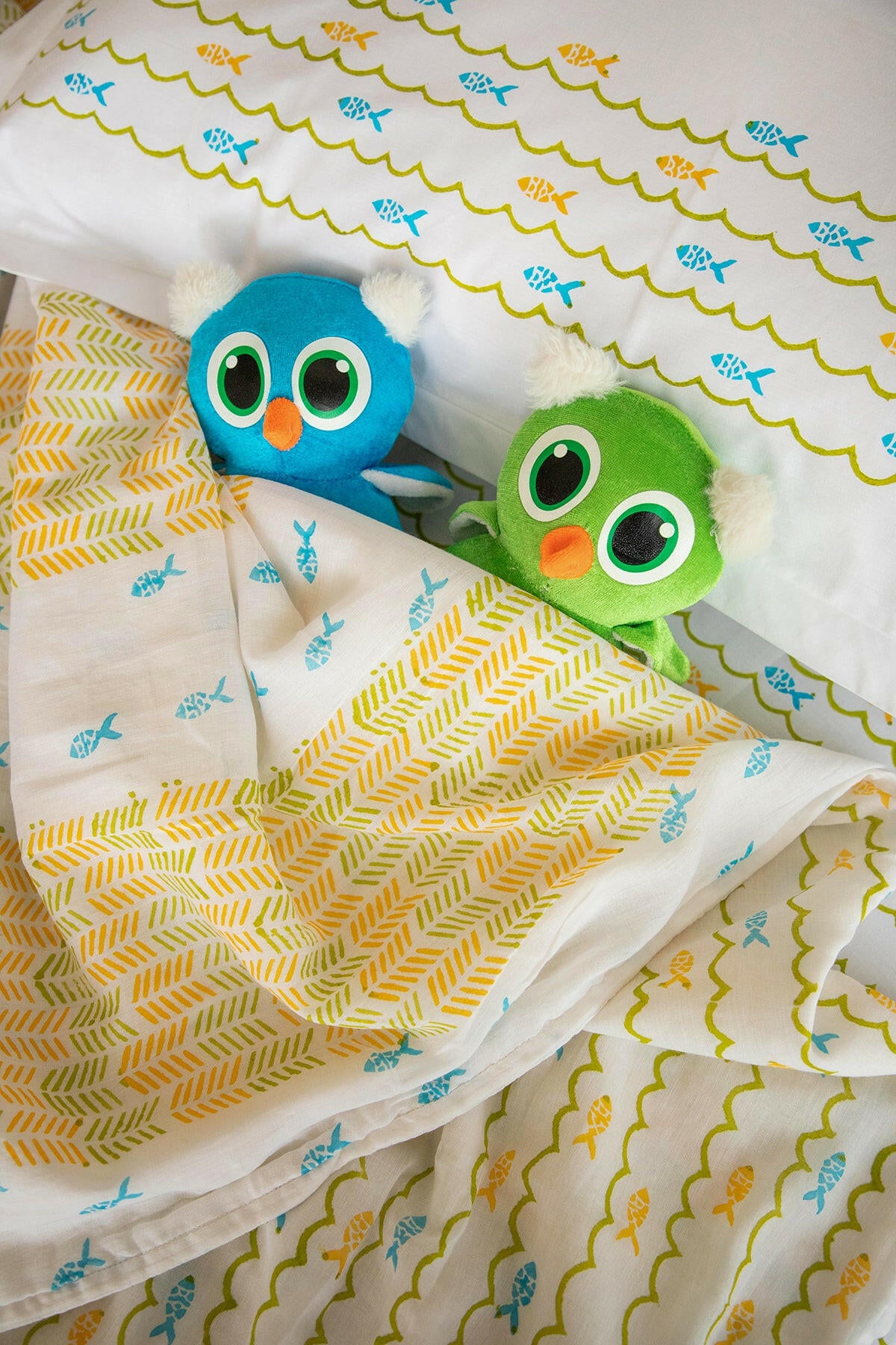 Olive Fish Kids Cotton Dohar