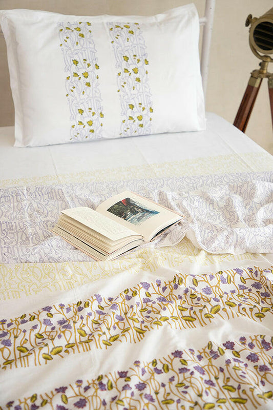 Olive & Orchid Lotus Cotton Dohar