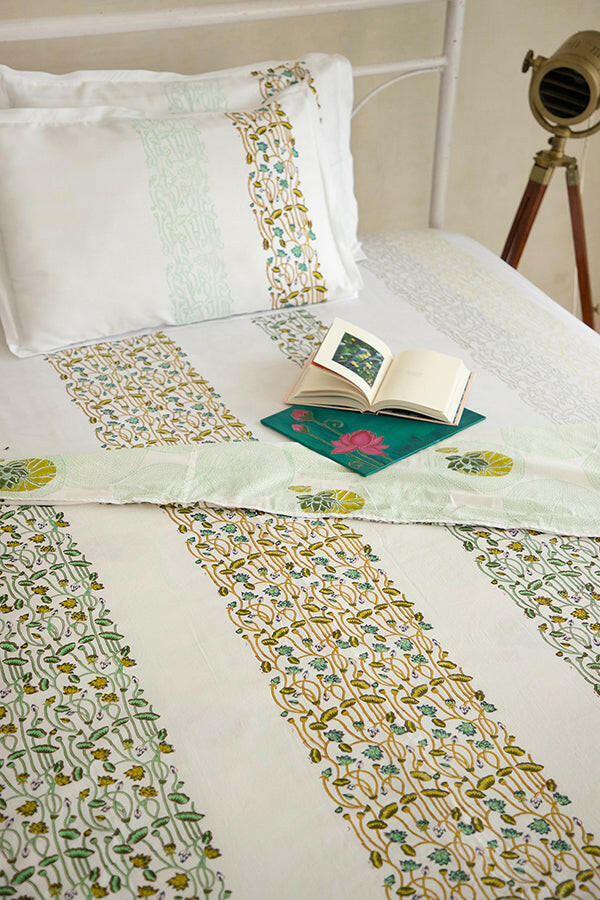 Olive & Space Blue Lotus Cotton Dohar