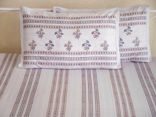 Sweet Lilac & Eclipse Bedsheet with Runner