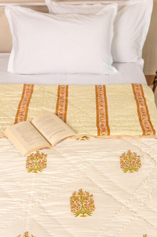 The Florescent Garden Cotton Quilt