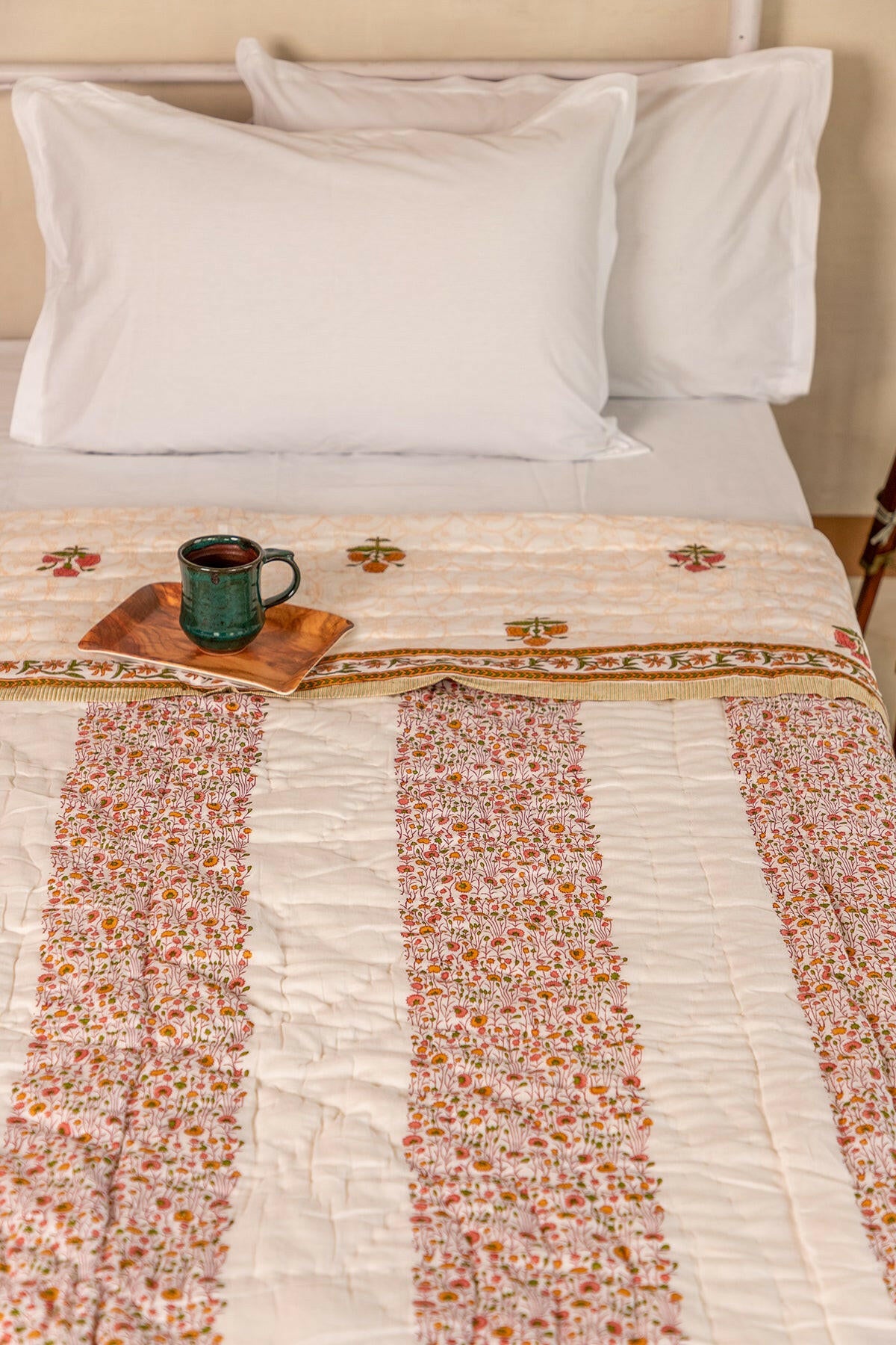 The Pink Pansy Cotton Quilt