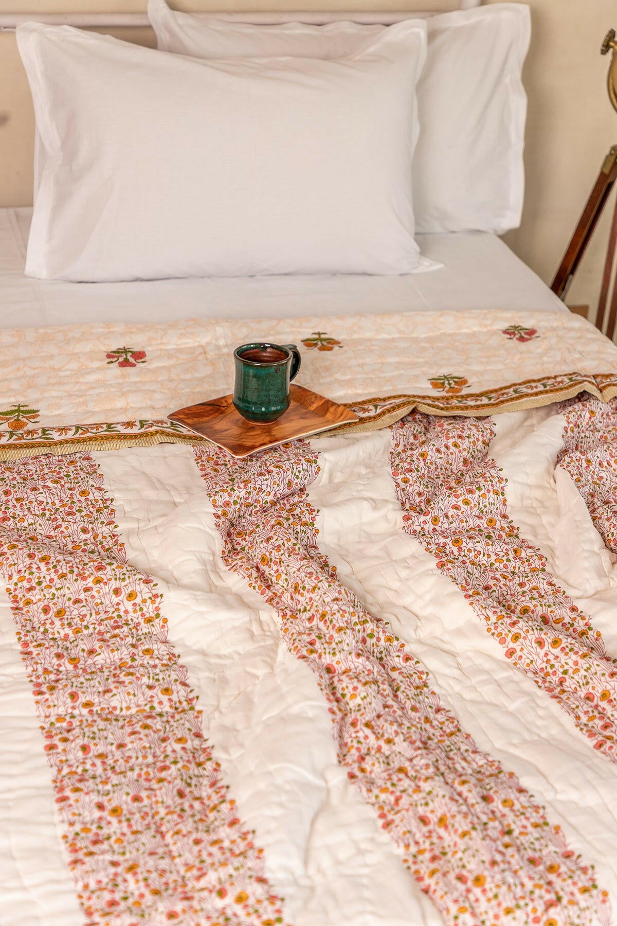 The Pink Pansy Cotton Quilt