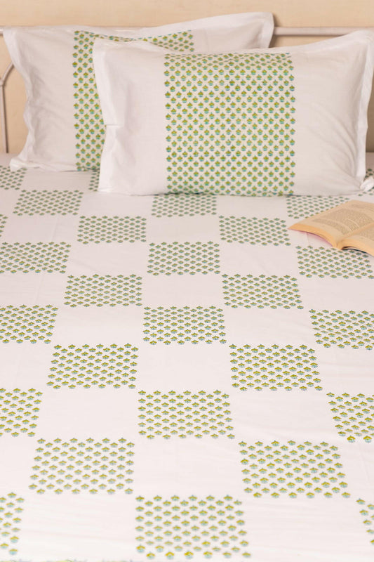Kale & Island Paradise Magnolia Pure Cotton Bedsheet