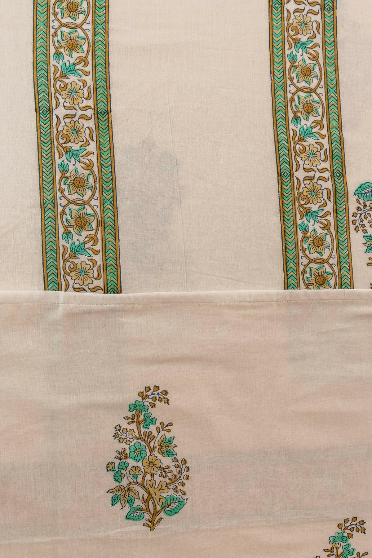 Palace Green Summer Bouquet Cotton Dohar