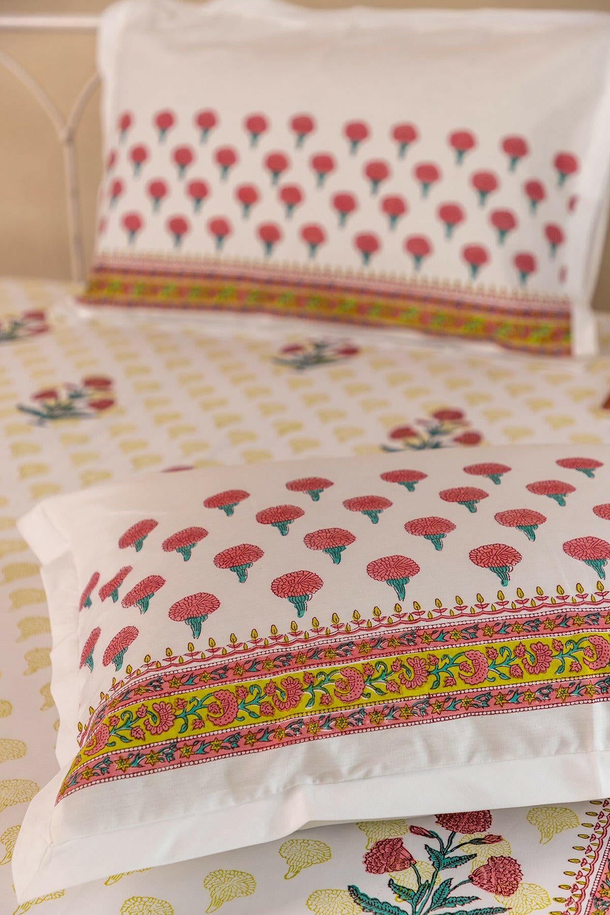 Marsala Marigold Pure Cotton Bedsheet