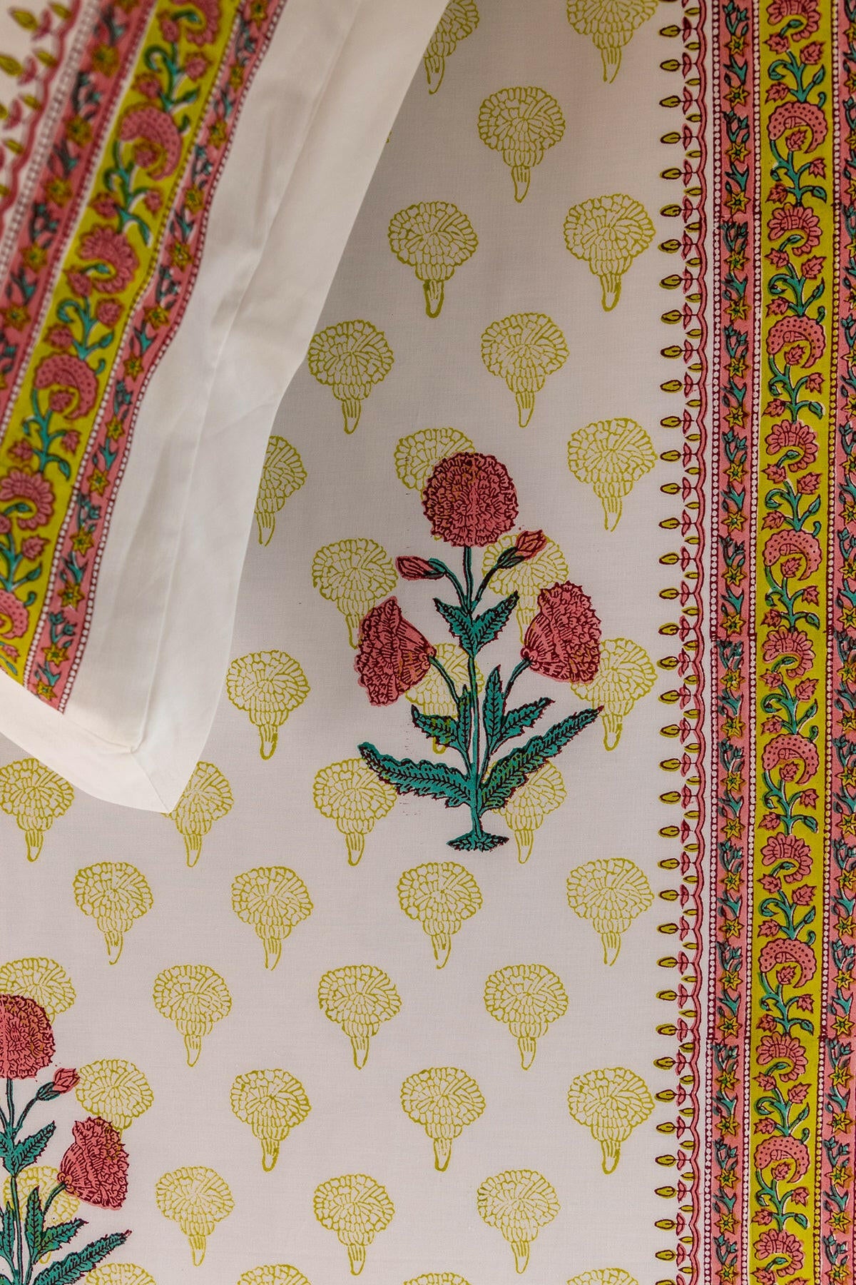 Marsala Marigold Pure Cotton Bedsheet