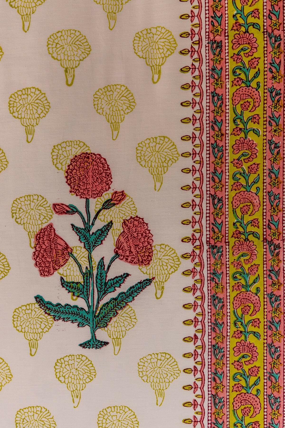 Marsala Marigold Pure Cotton Bedsheet