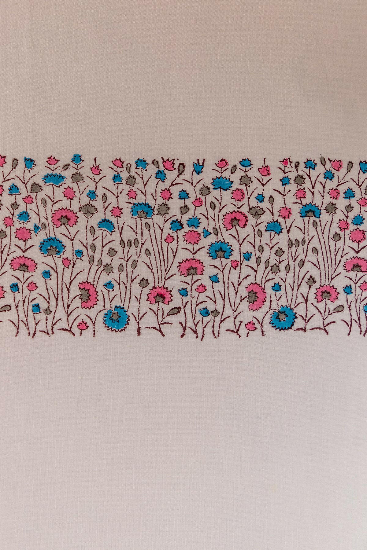 Space Blue & Hibiscus Pansy Pure Cotton Bedsheet