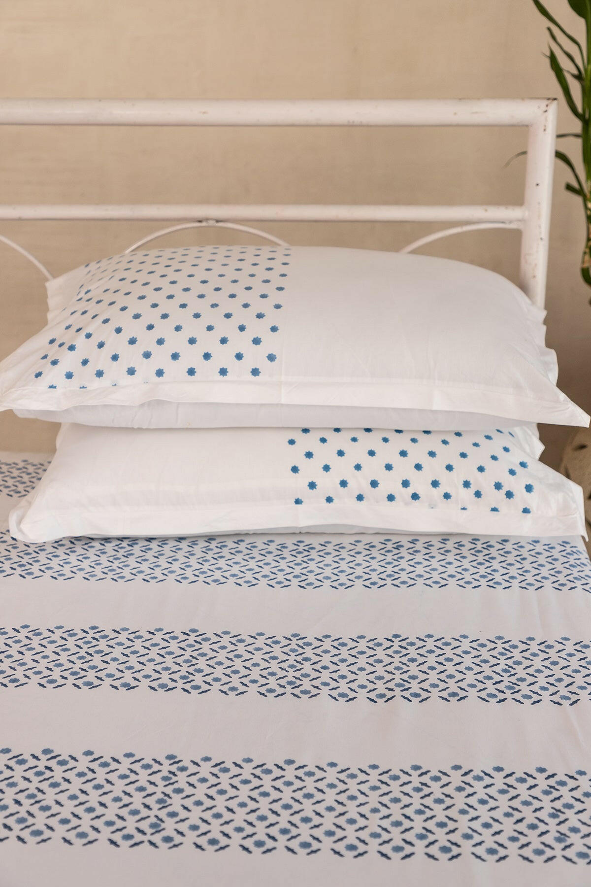 Nautical Blue Star Bedsheet - Adya