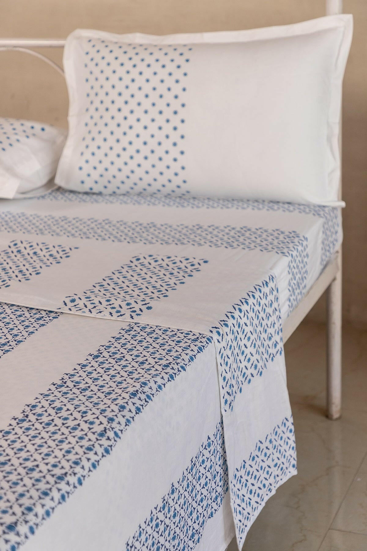 Nautical Blue Star Cotton Dohar - Adya