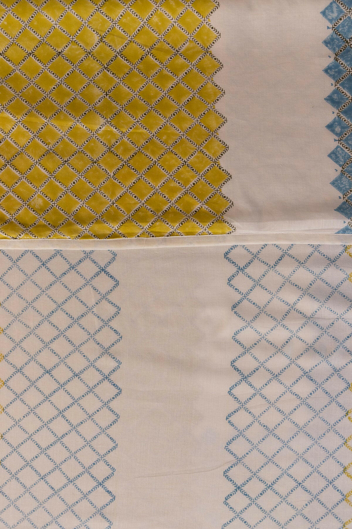 Turkish Lime Diamond Cotton Dohar - Adya
