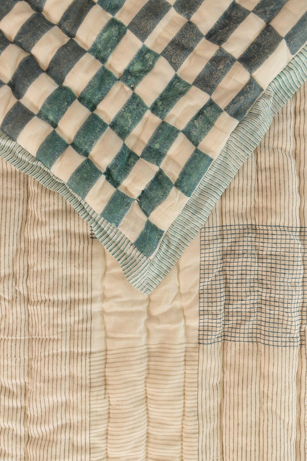 Mykonos Blue Bay Cotton Quilt