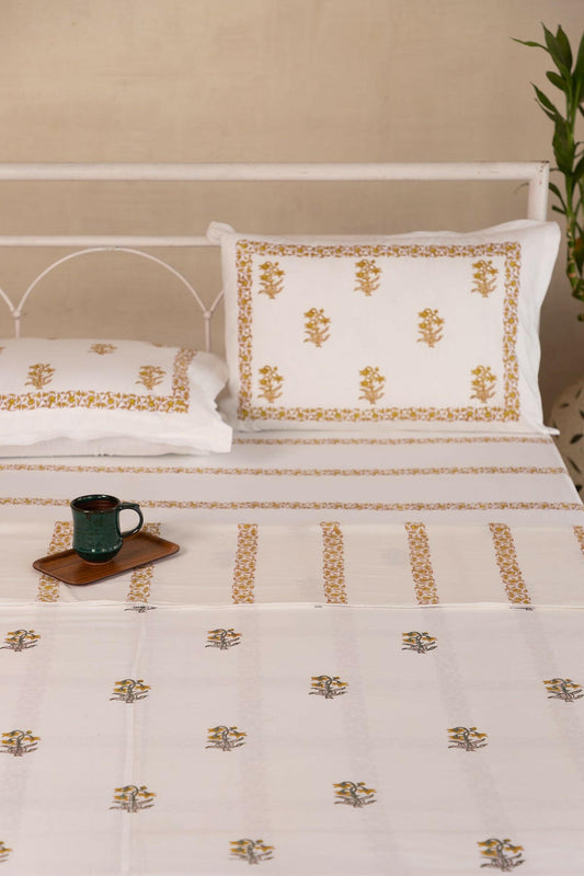 Lime Tulip Cotton Dohar - Adya