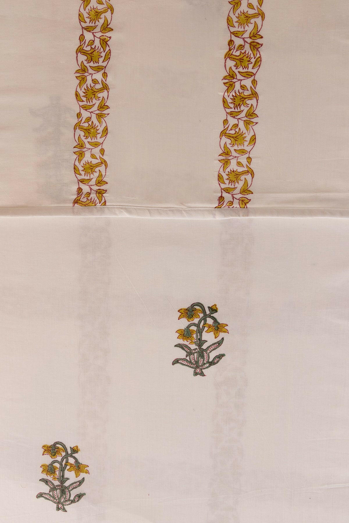 Lime Tulip Cotton Dohar - Adya