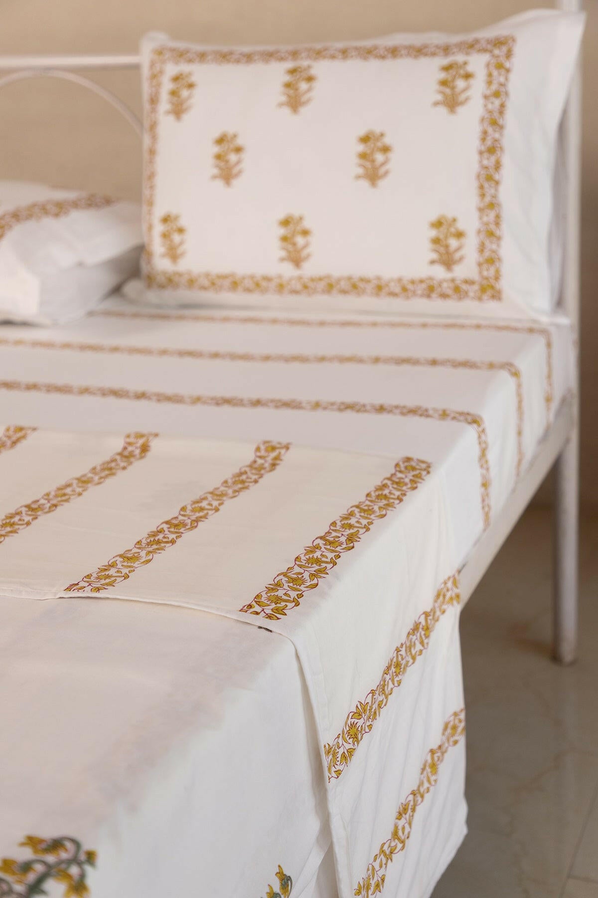 Lime Tulip Cotton Dohar - Adya