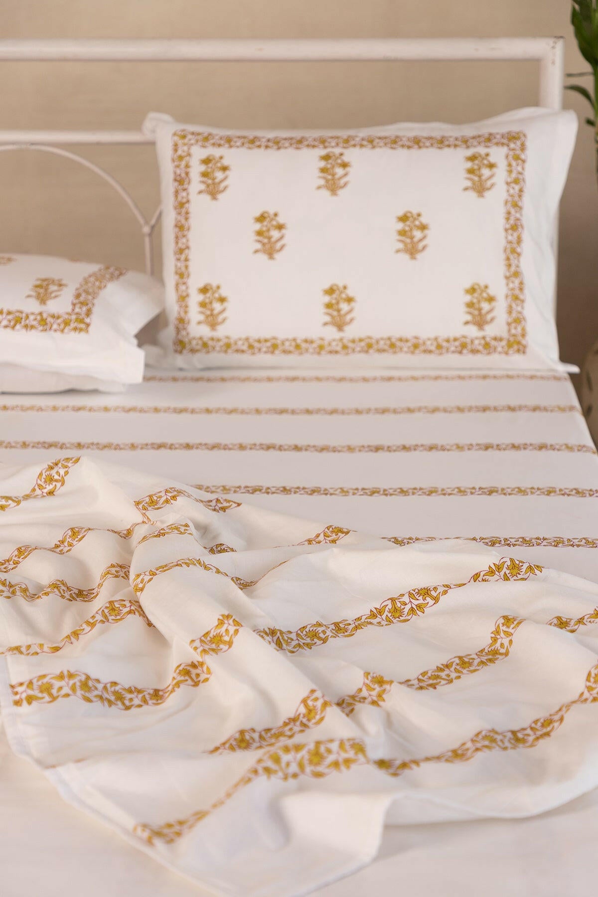 Lime Tulip Cotton Dohar - Adya