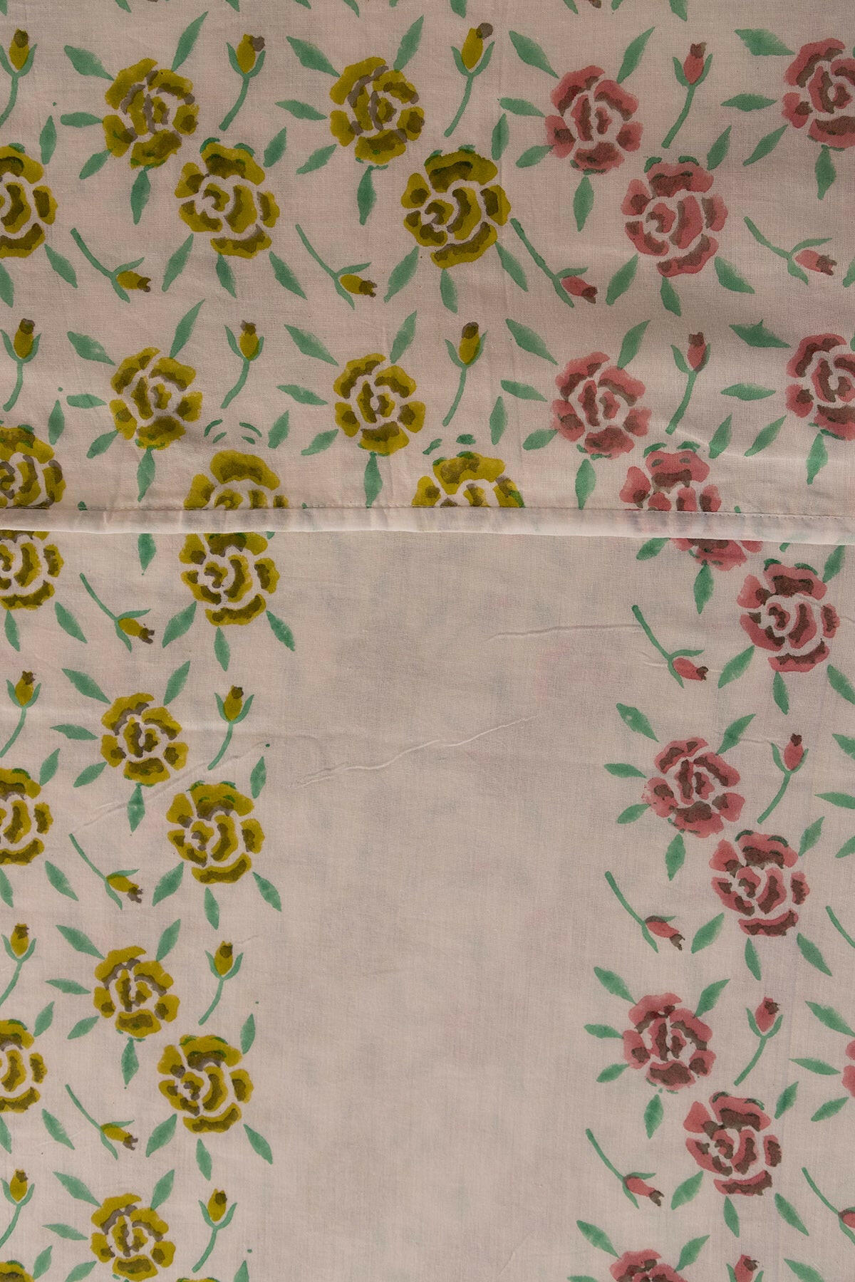 Lime & Ruby Rose Cotton Dohar