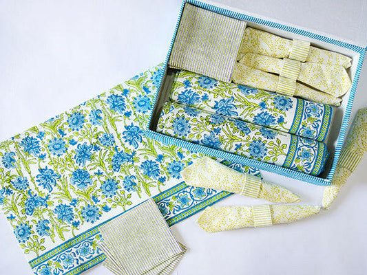 Lime & Turkish Wildflower Table Set