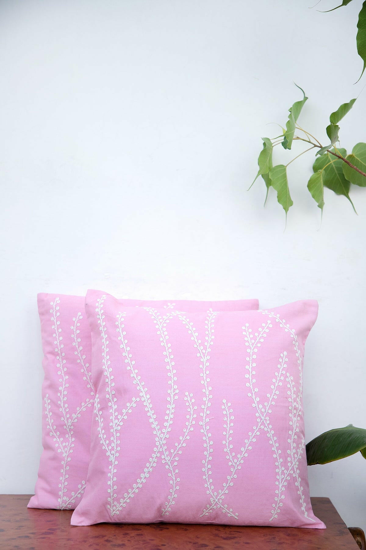 Pink Puff Cushion Set