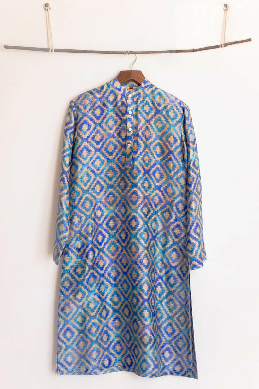 Yale Blue Men's Kurta