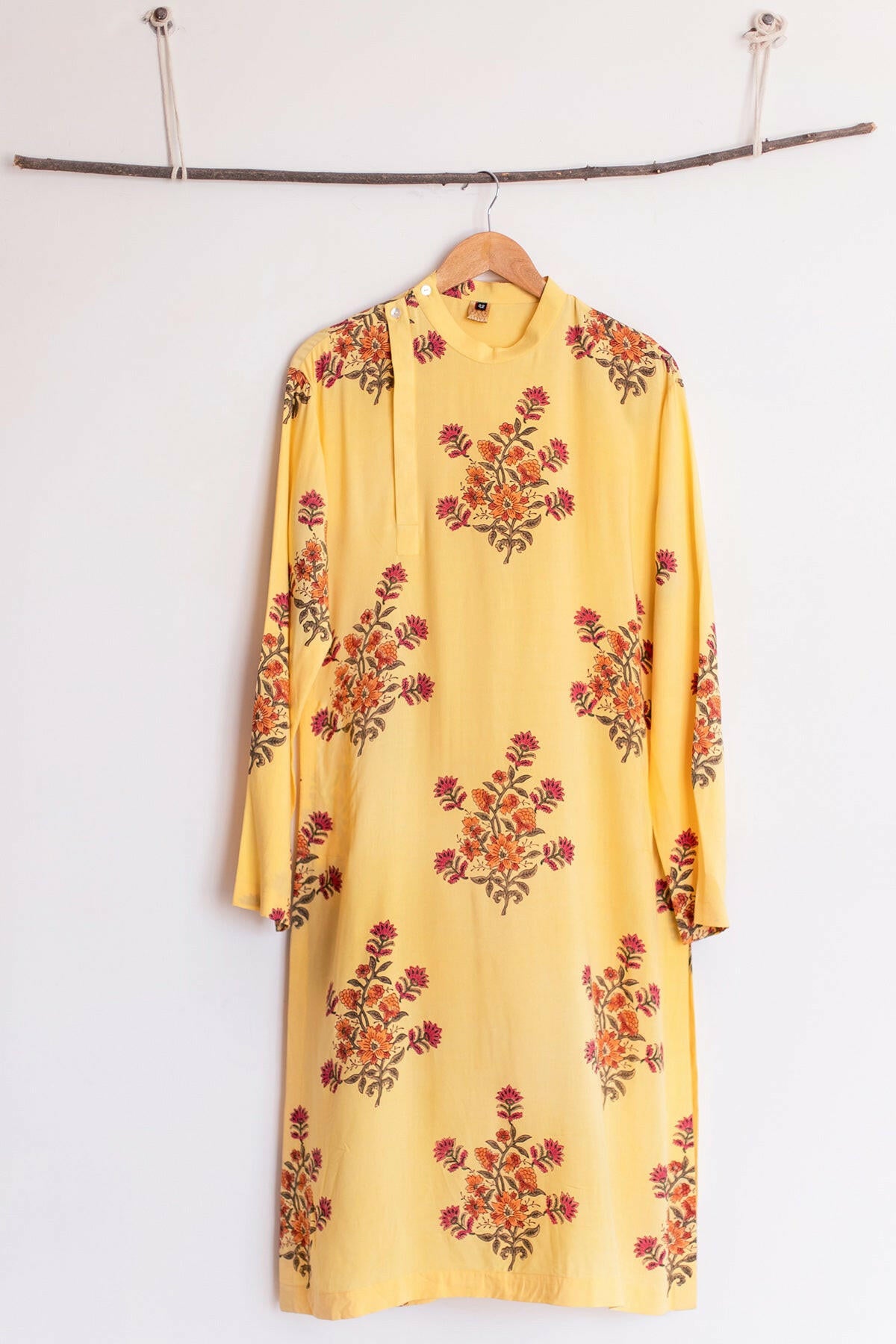 Corn Yellow Men's Kurta