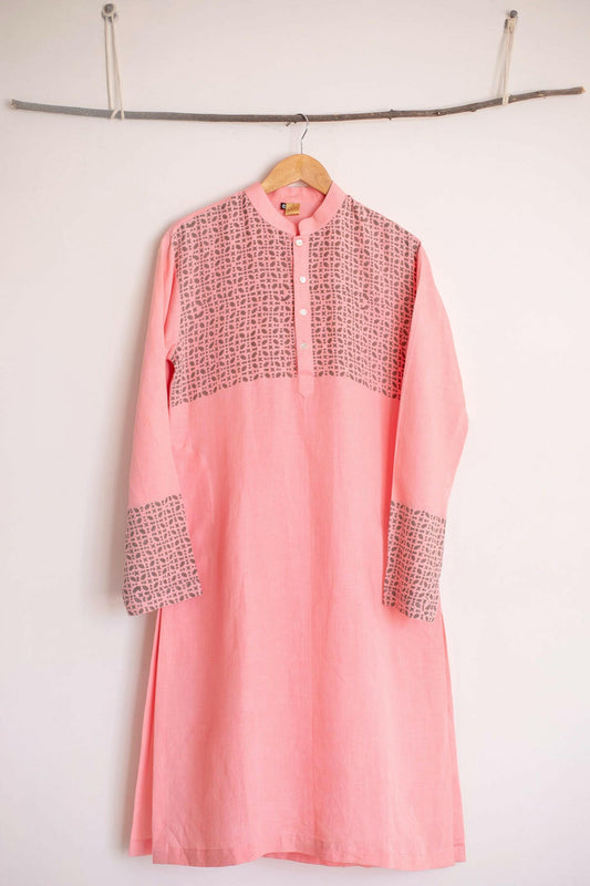 French Rose Men's Kurta