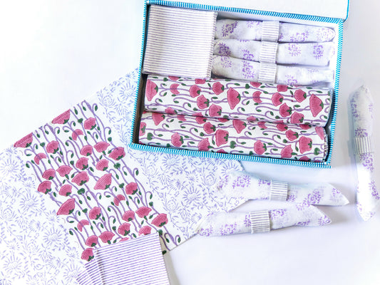 Purple Poppy Table Set
