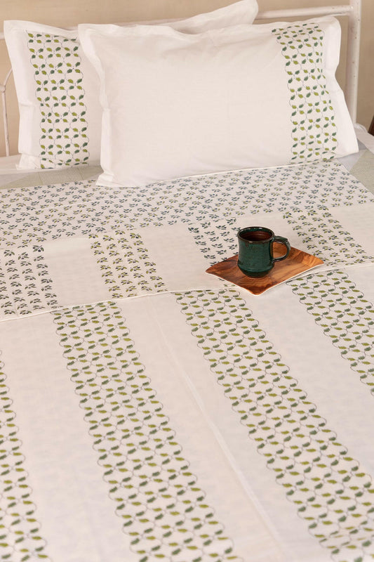 Olive Green Tropicana Cotton Dohar