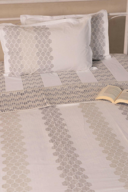 Ultimate Gray Monochrome Cotton Dohar