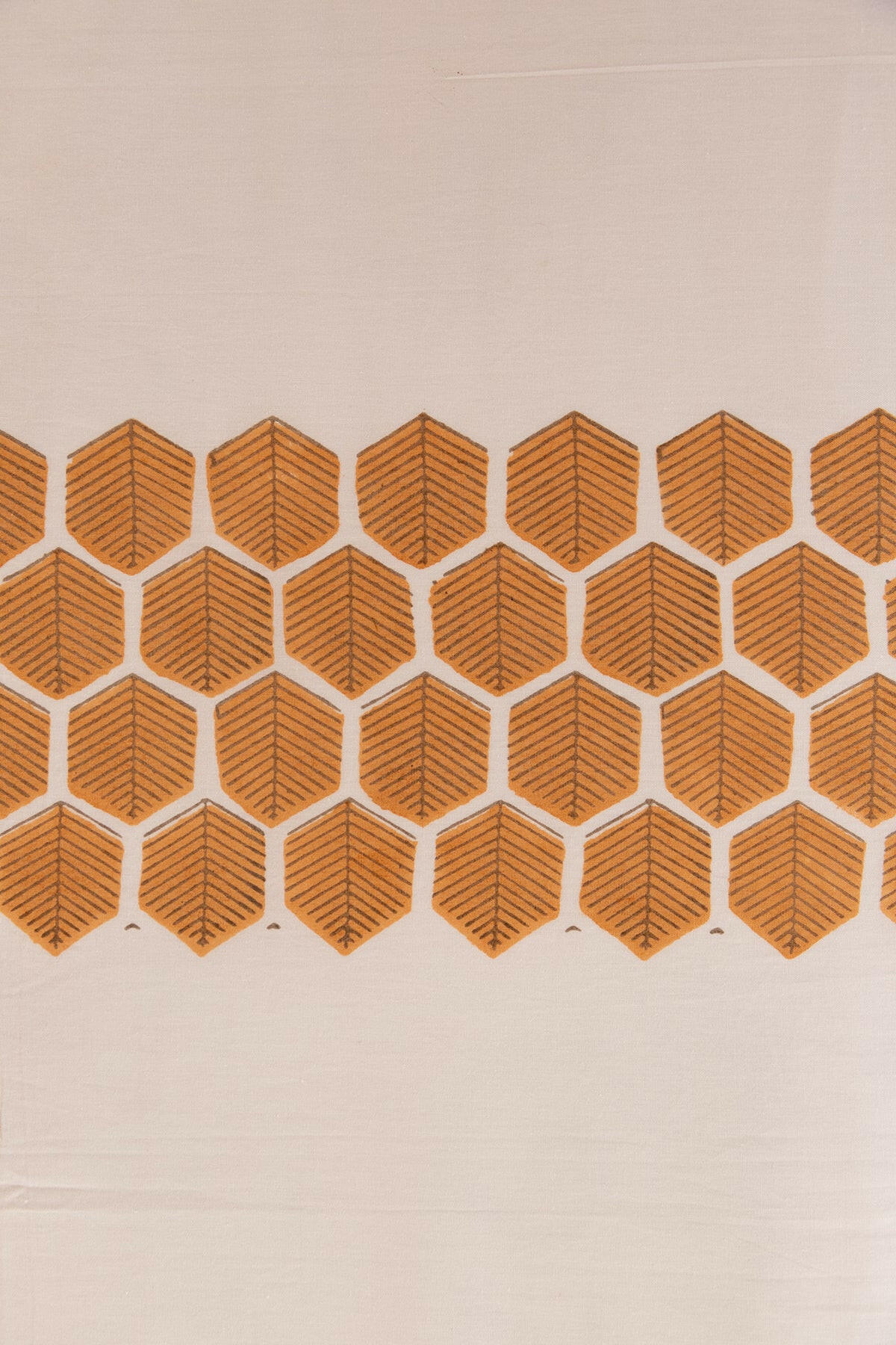 Mustard & Ash Honeycomb Pure Cotton Bedsheet