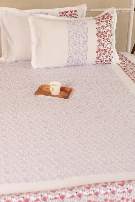 Mulberry Poppy Pure Cotton Bedsheet