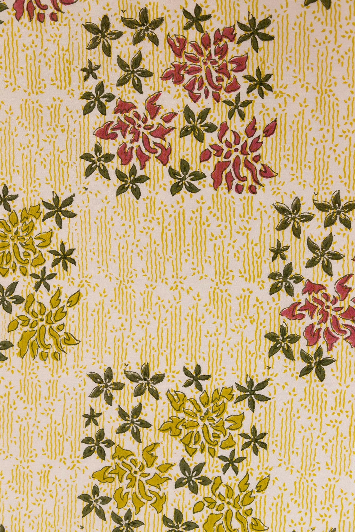 Olive & Hibiscus Bougainvillea Bedsheet - Adya
