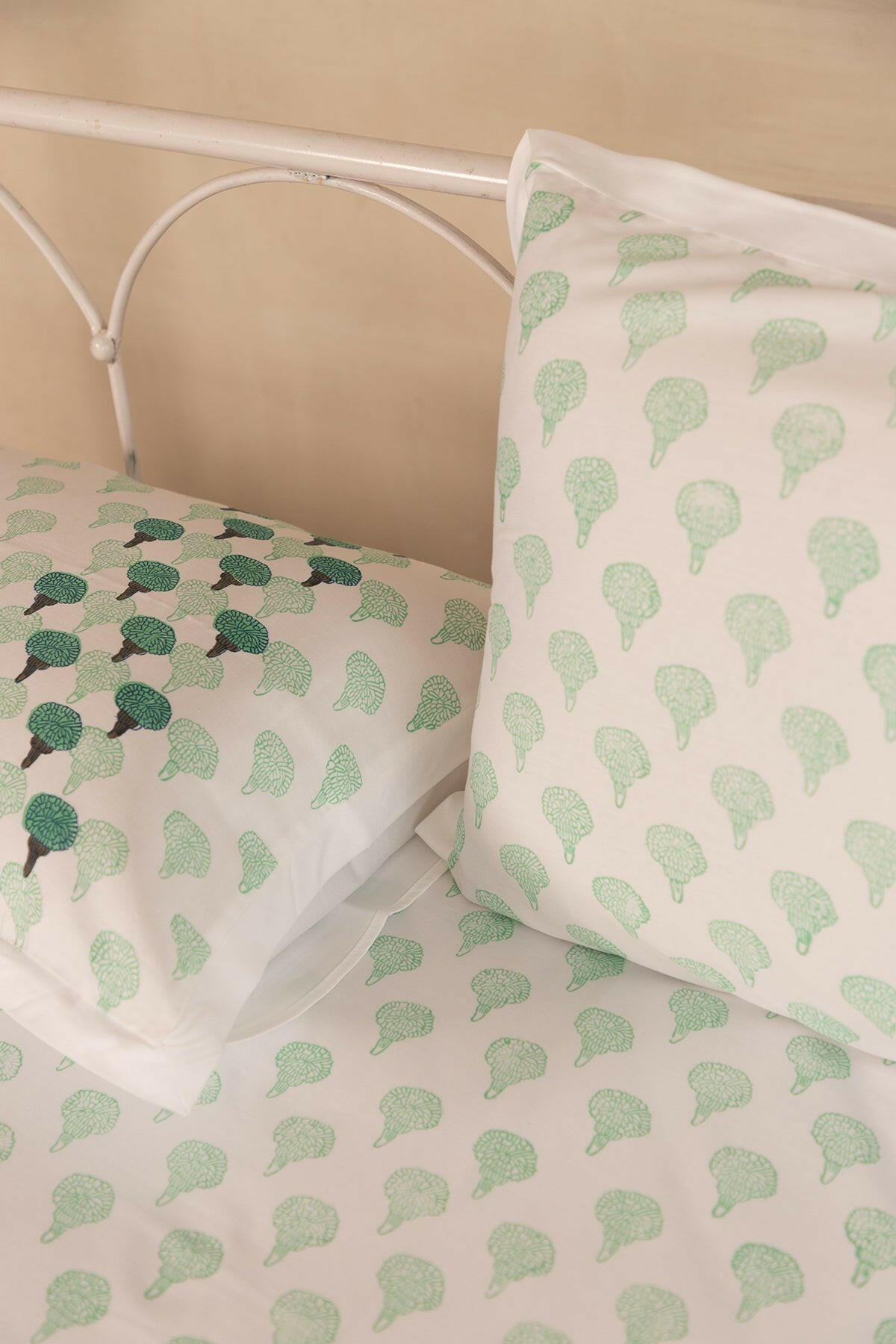 Fern Marigold Pure Cotton Bedsheet