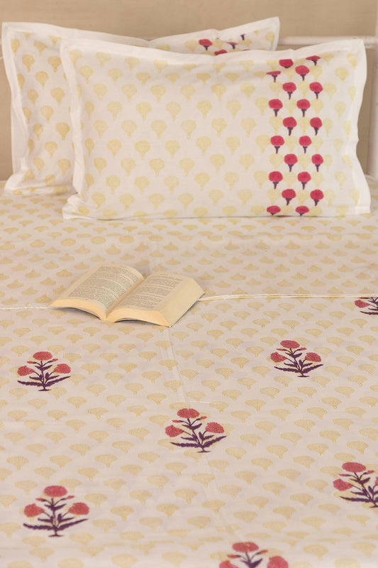 Mulberry Marigold Cotton Dohar