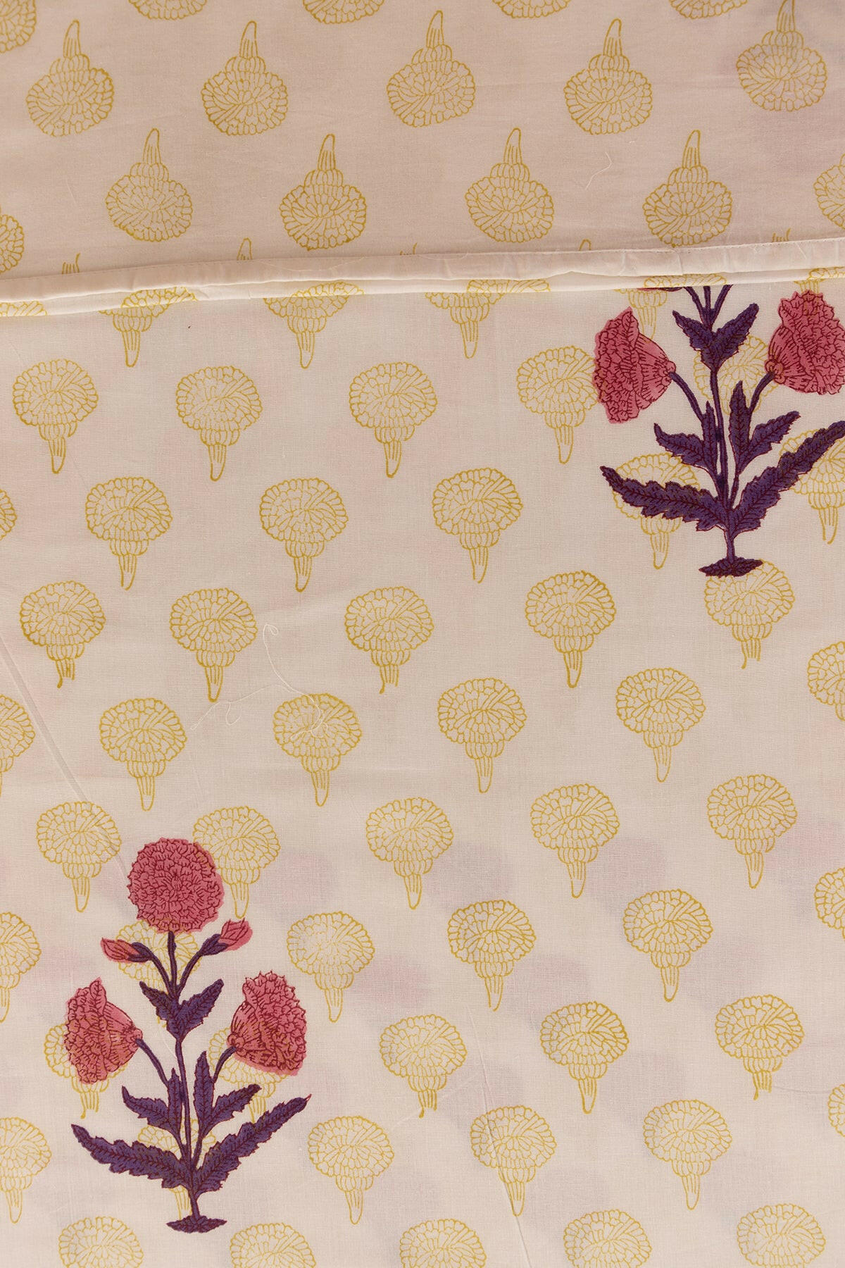 Mulberry Marigold Cotton Dohar