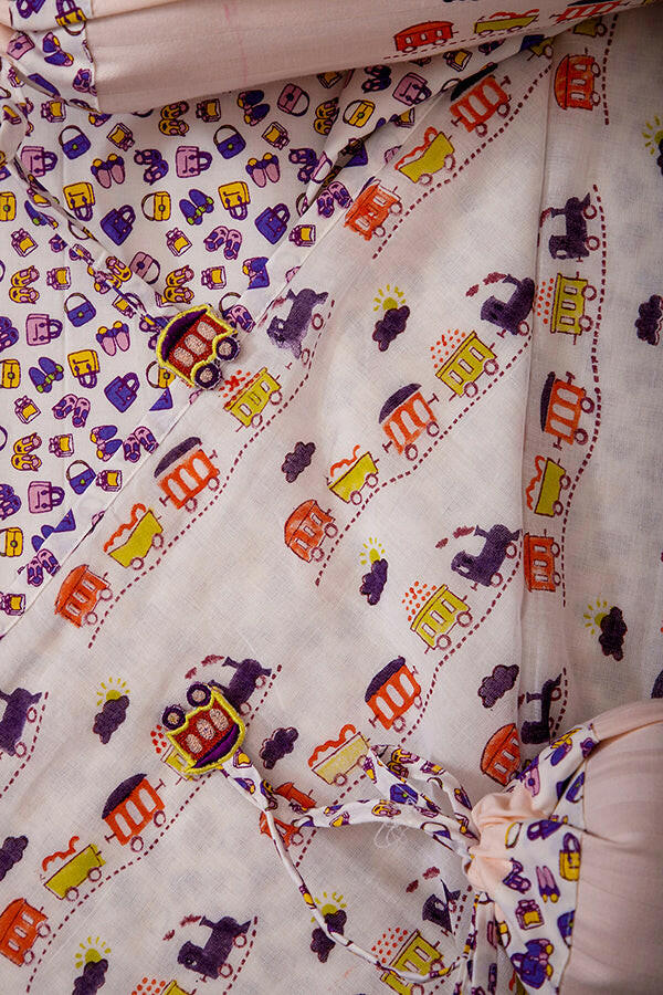 Lavender Train Cot Set