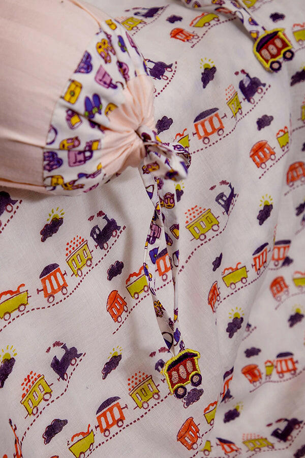 Lavender Train Cot Set