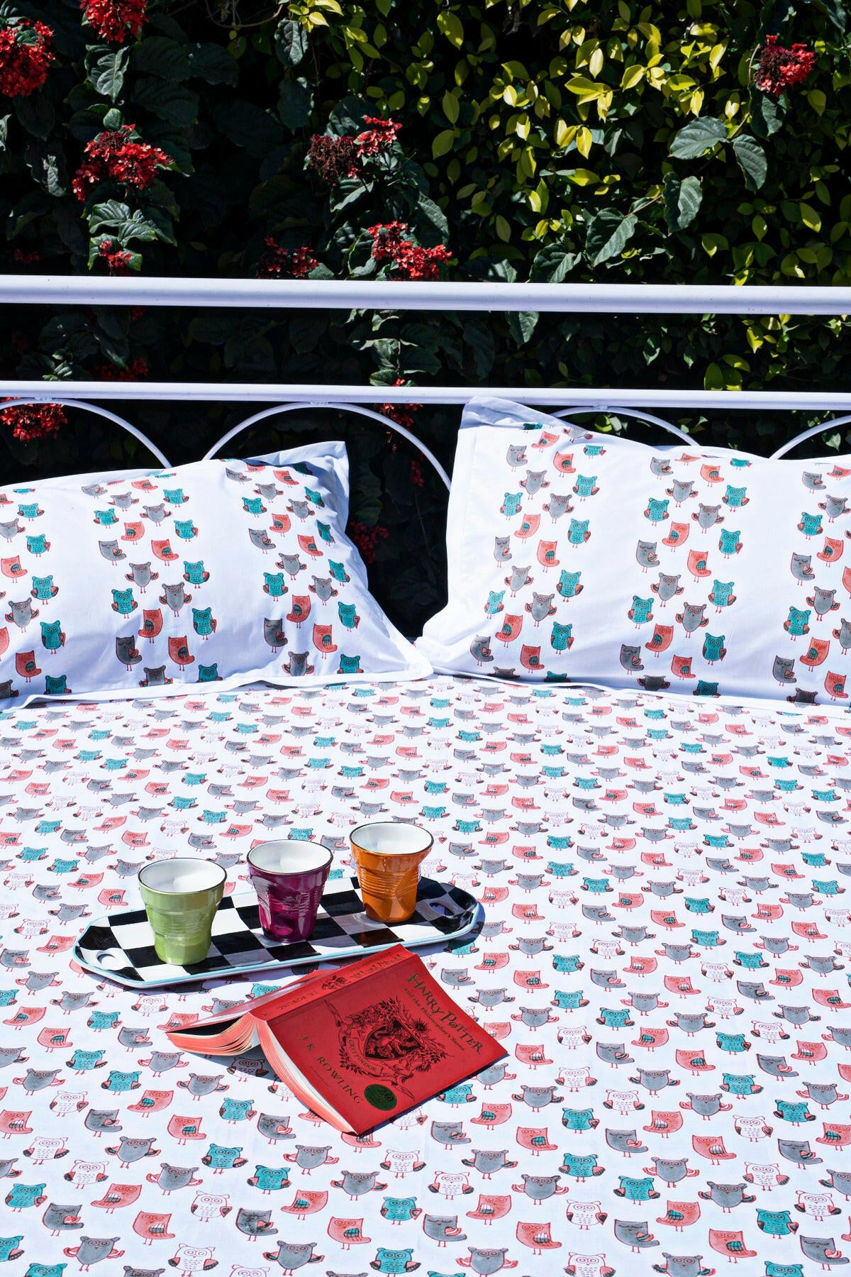 Smoke & Fire Owl Kids Bedsheet