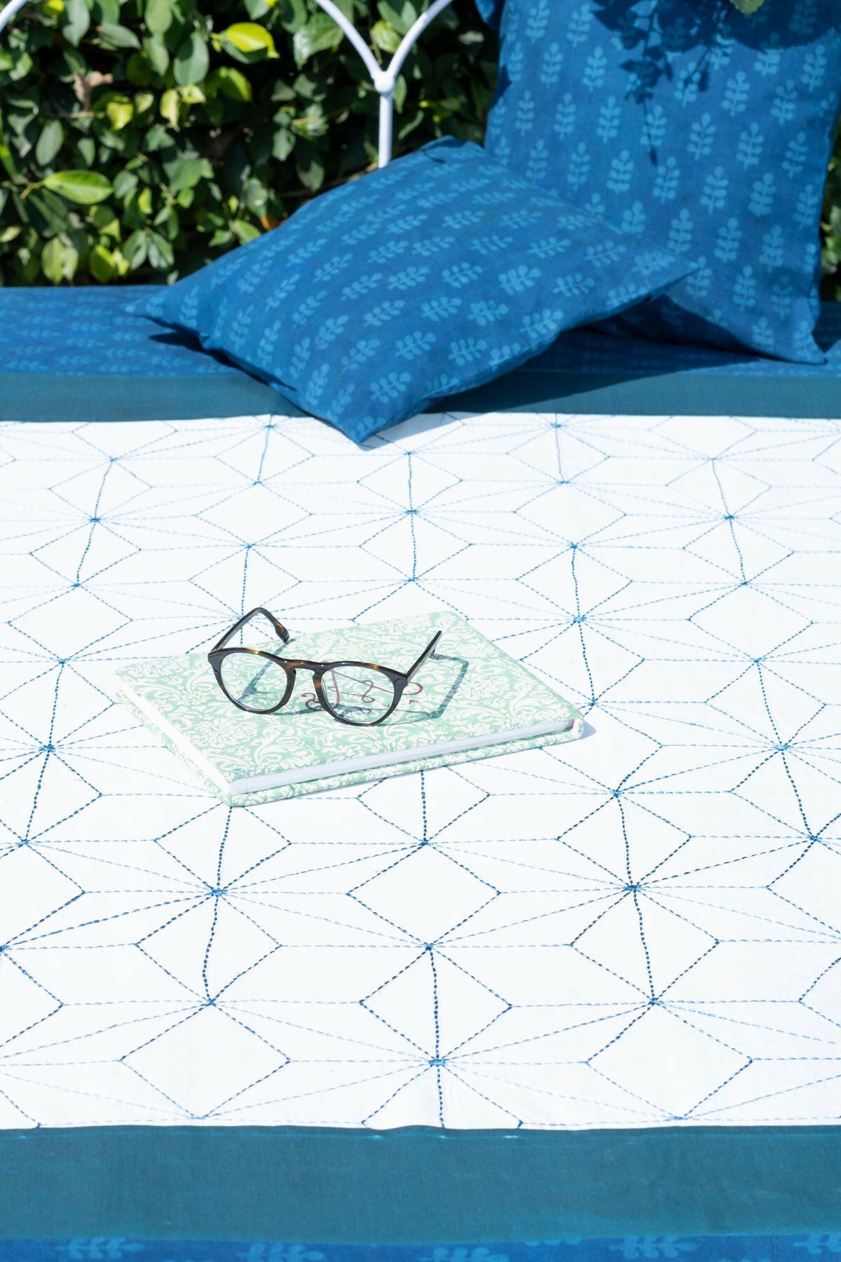 Nautical Blue Star Premium Bedcover