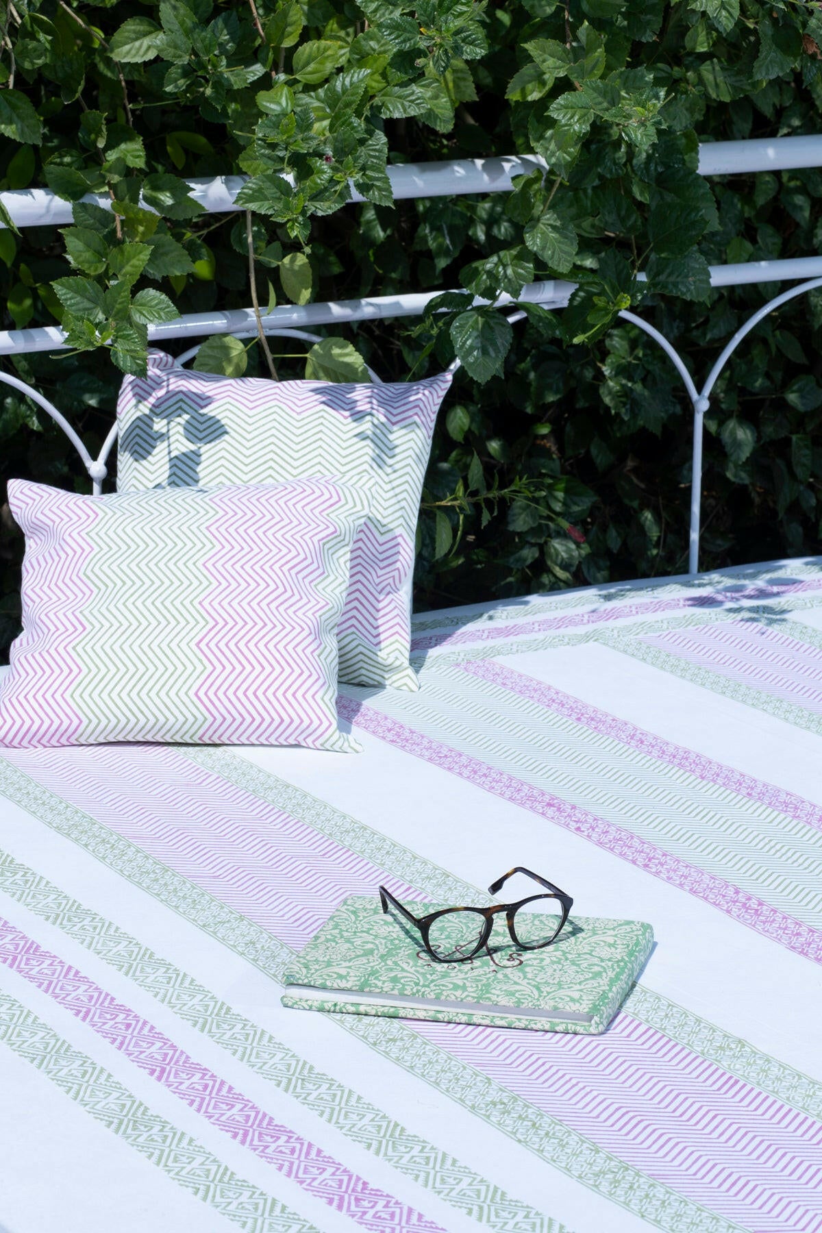 Olive Floral Cotton Bedcover