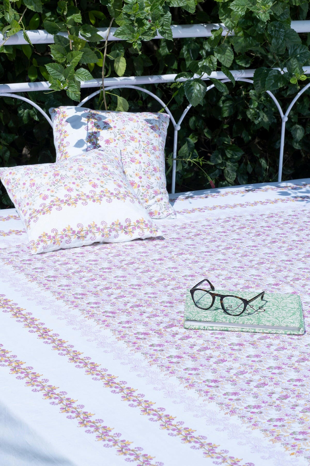Ruby Floral Cotton Bedcover