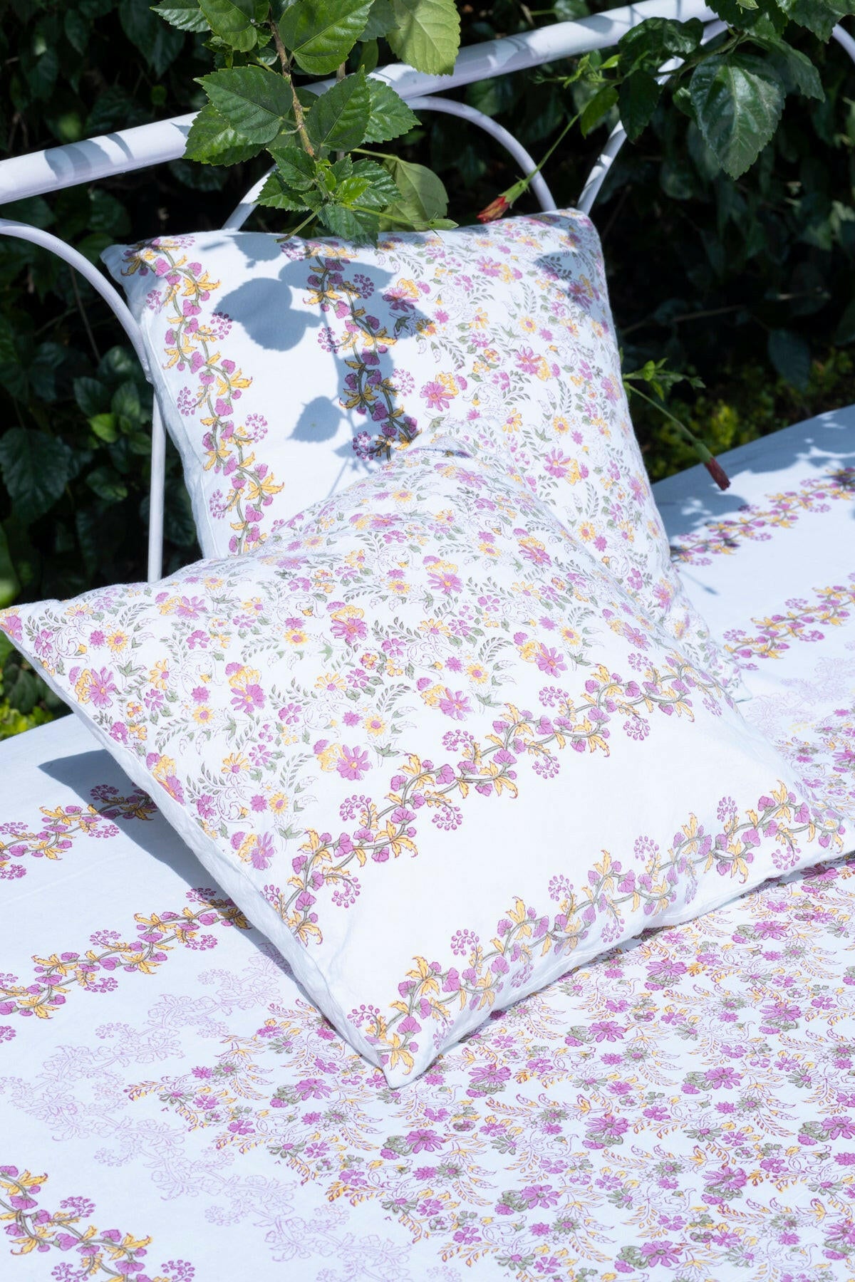 Ruby Floral Cotton Bedcover