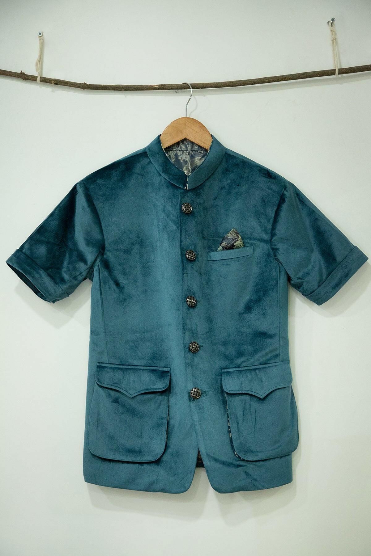 Prussian Blue Men's Bundi