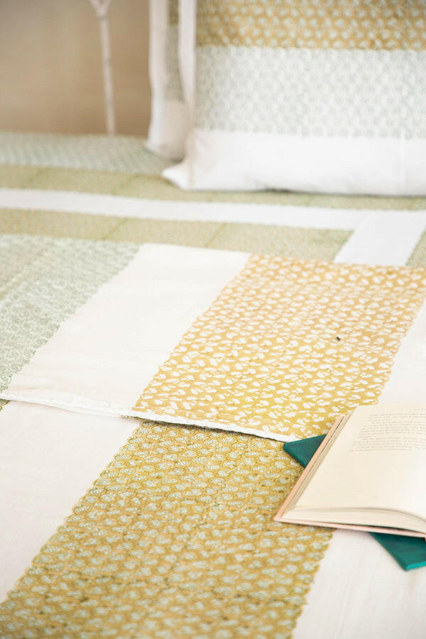 Olive Water Lotus Cotton Dohar