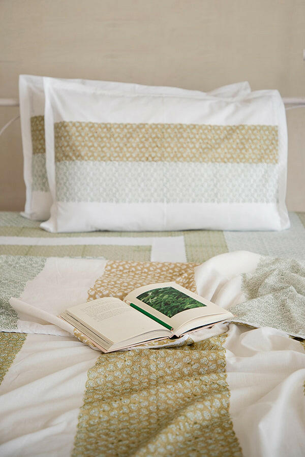 Olive Water Lotus Cotton Dohar