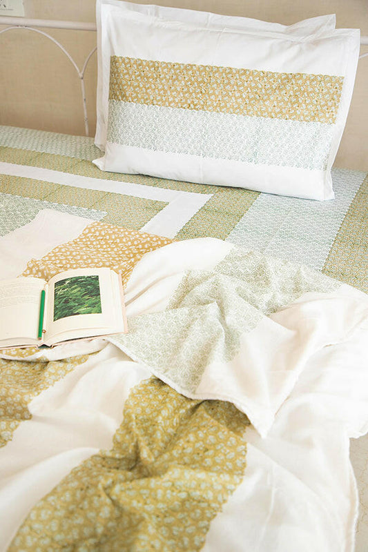 Olive Water Lotus Cotton Dohar