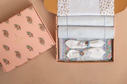 Blue Checks Table Linen Set