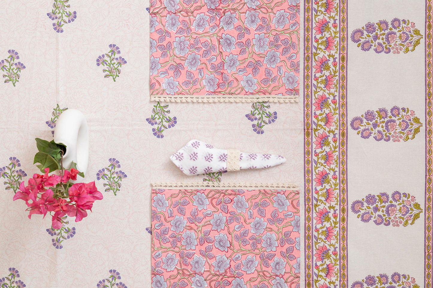Floral Harmony Table Linen Set