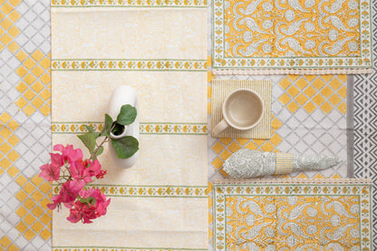 Yellow Parrot Table Linen Set